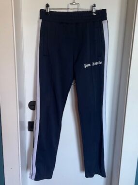 ** VINTAGE** Palm Angels Classic Track Pants - Navy / White